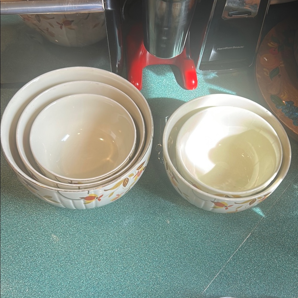 Floral Ceramic Bowl Set - Picture 6 of 7